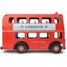 Le Toy Van  Budkins Roter Doppeldecker-Spielzeugbus mit Fahrer-Spielfigur 