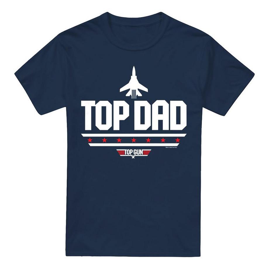 Top Gun Top Dad Kurzarm T-Shirt  