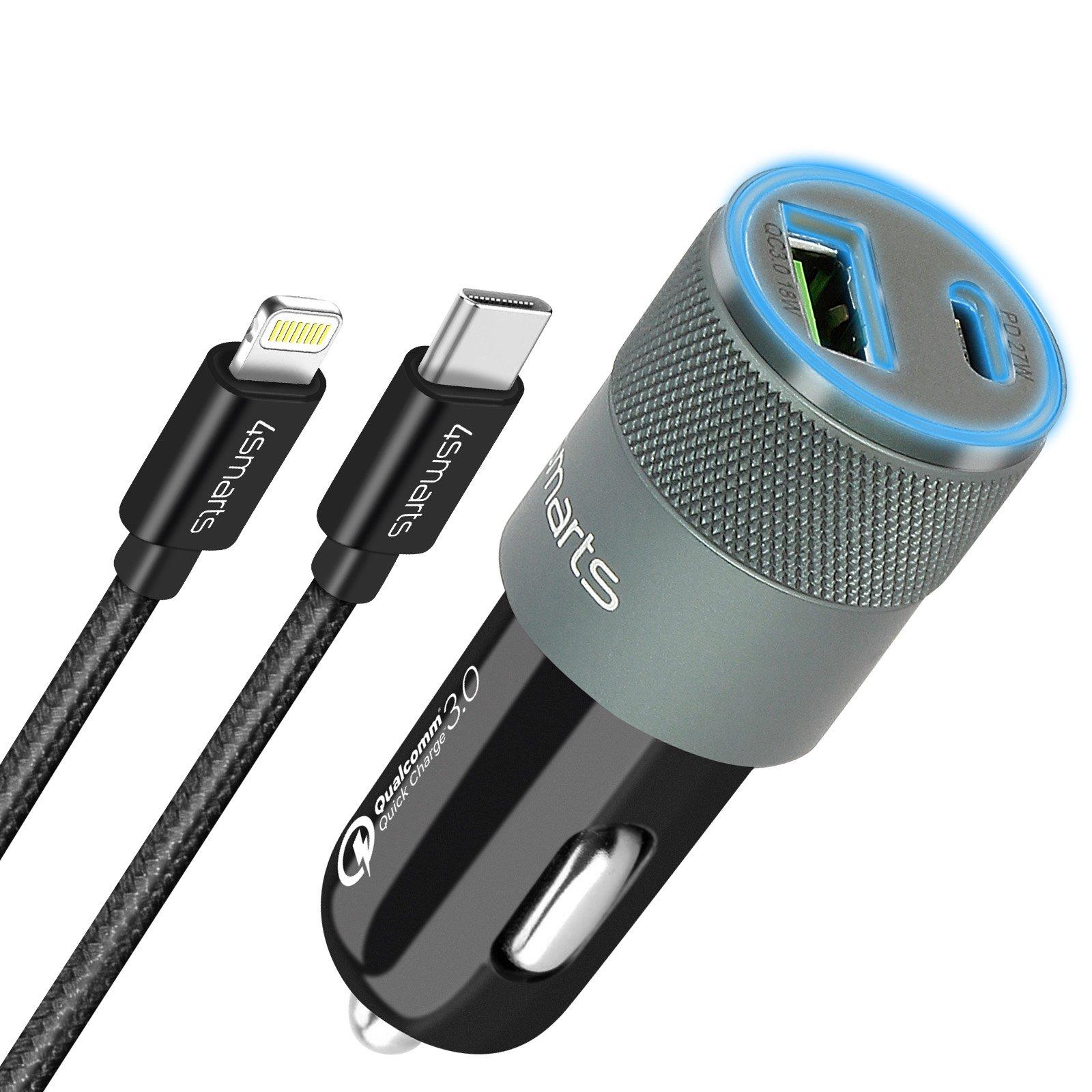 Image of 4Smarts USB + USB-C Autoladegerät