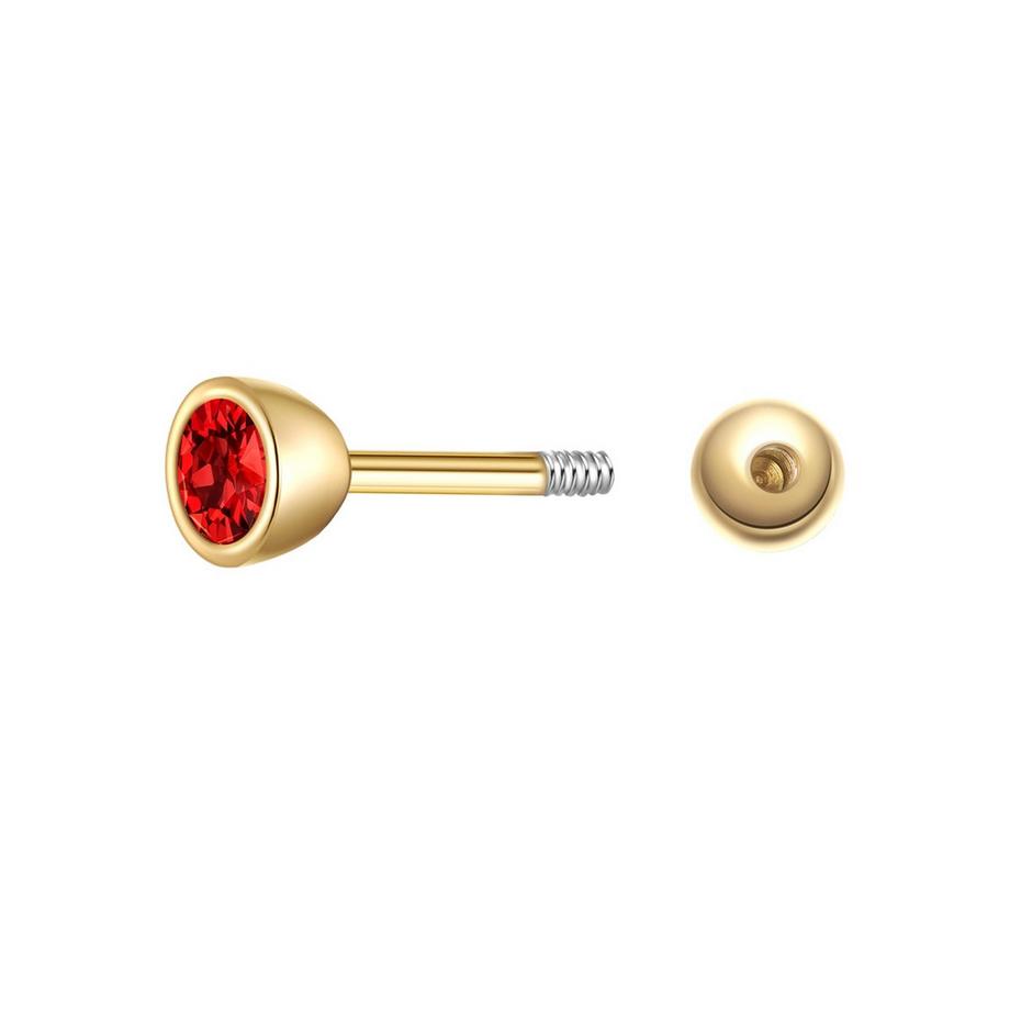 Glanzstücke München  Piercing Geburtsstein Sterling Silber Zirkonia 