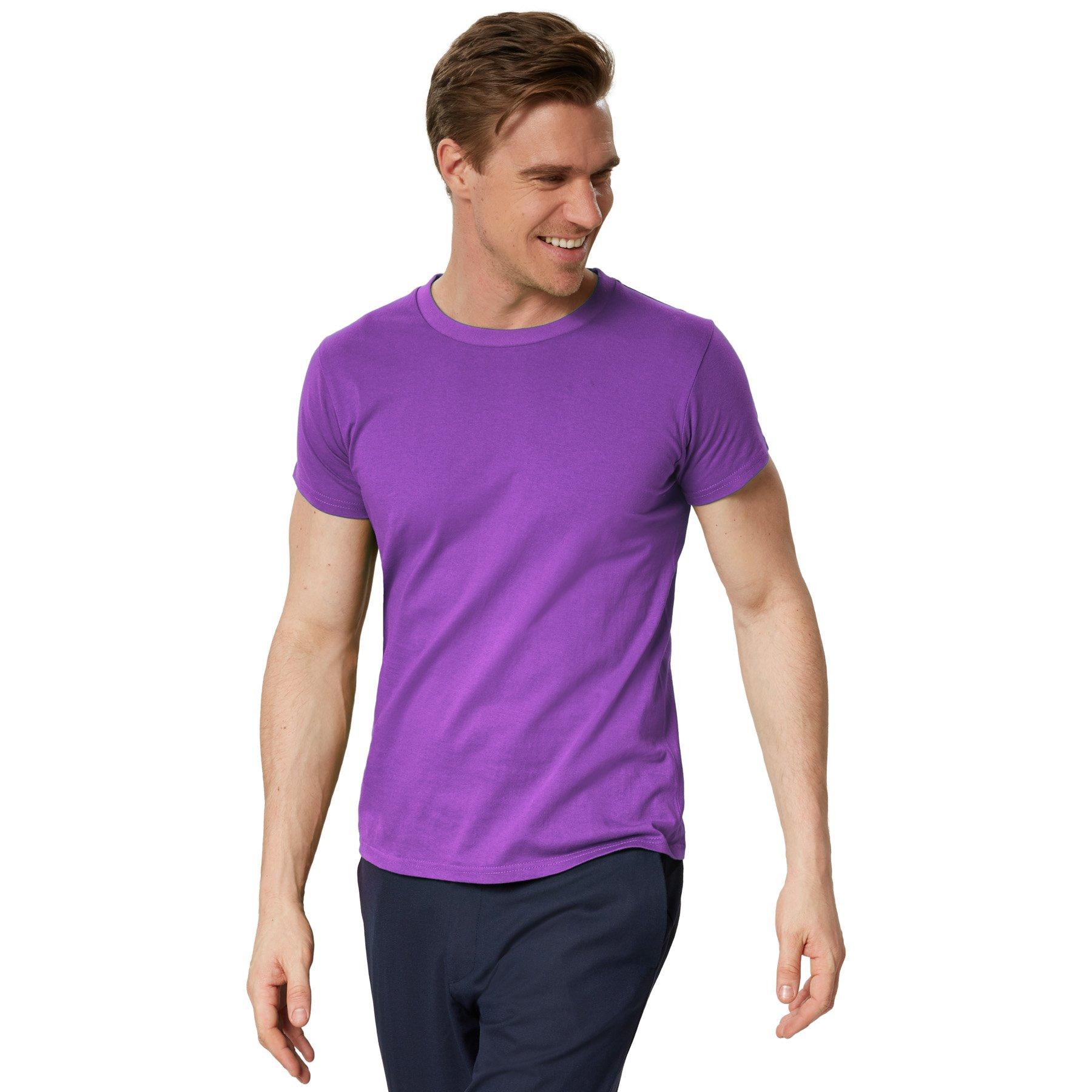 Image of T-shirt Männer Herren Lila XL
