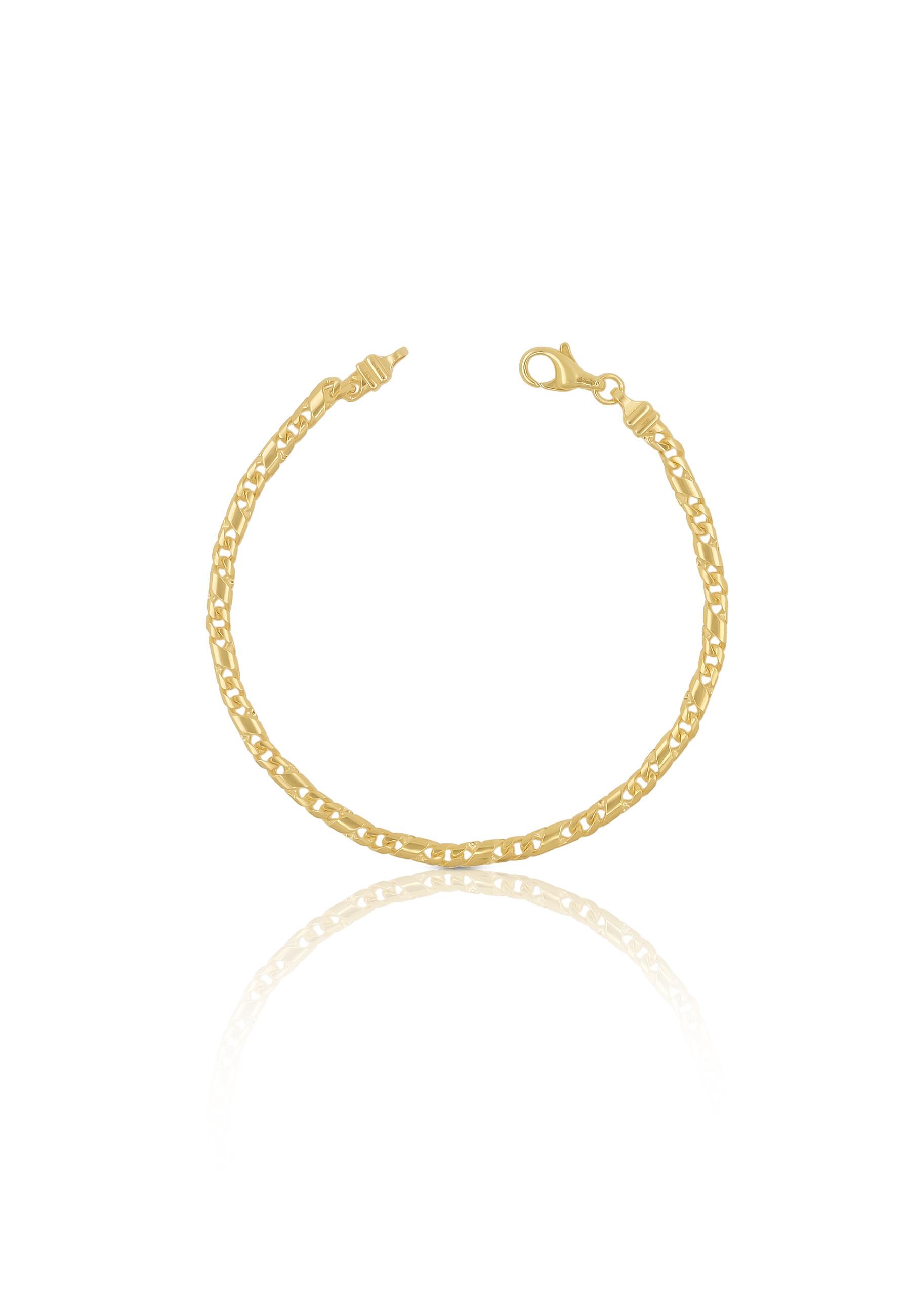 Image of Bracelet 8er-kette Gelbgold 750, 3.2mm, 21cm Damen Gelbgold 21cm