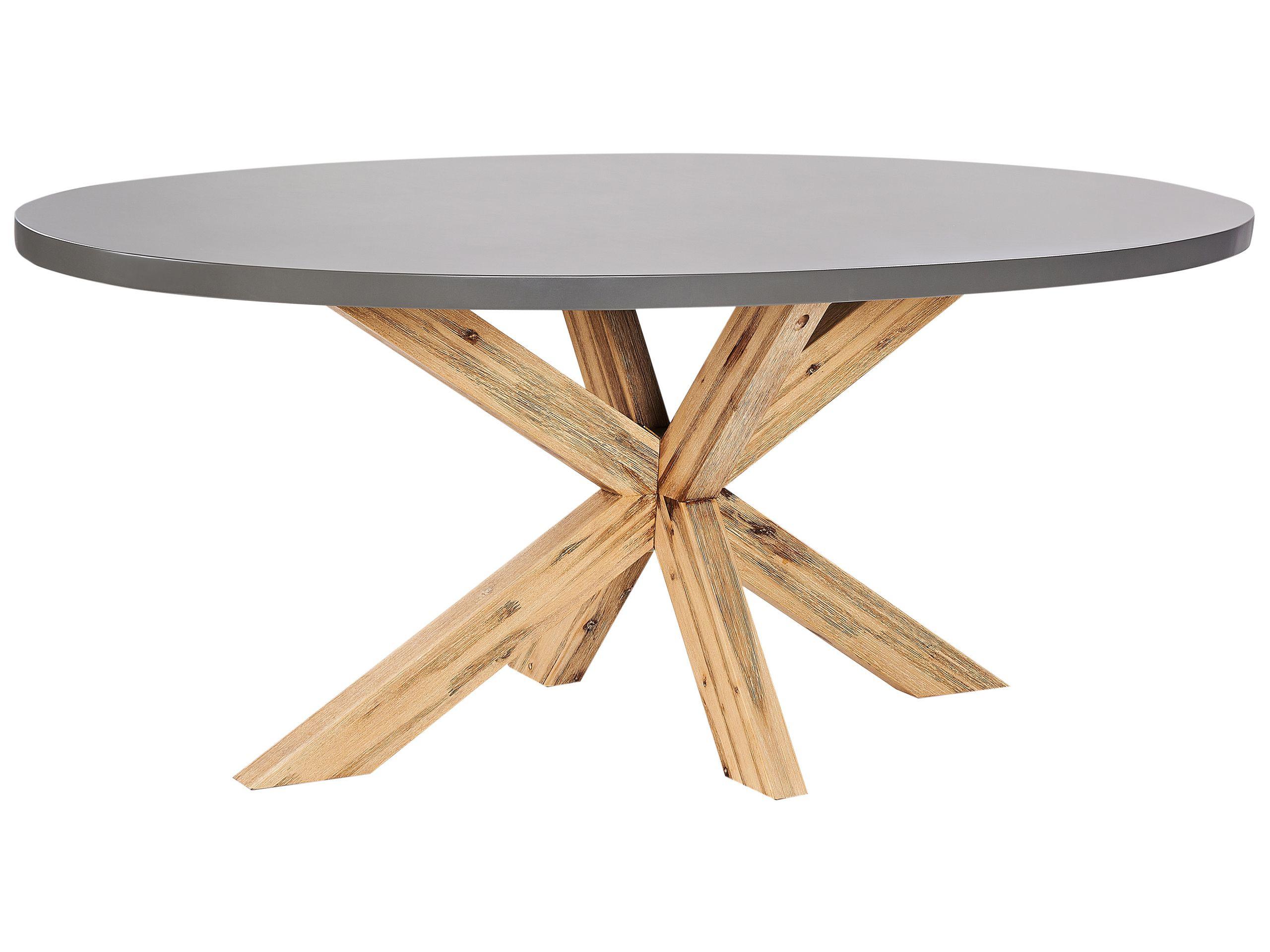 Beliani Table de jardin en Fibre-ciment Industriel ORISTANO  