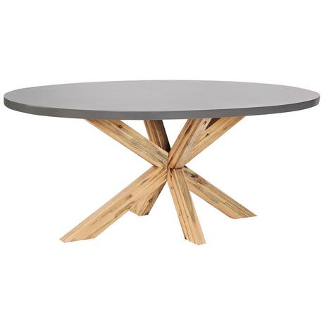 Beliani Table de jardin en Fibre-ciment Industriel ORISTANO  