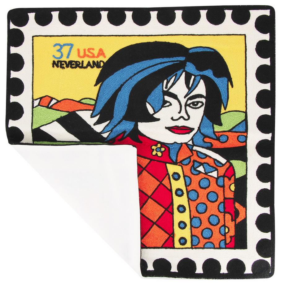 Avizar 2 Stk. Kissenbezüge Art USA Neverland  