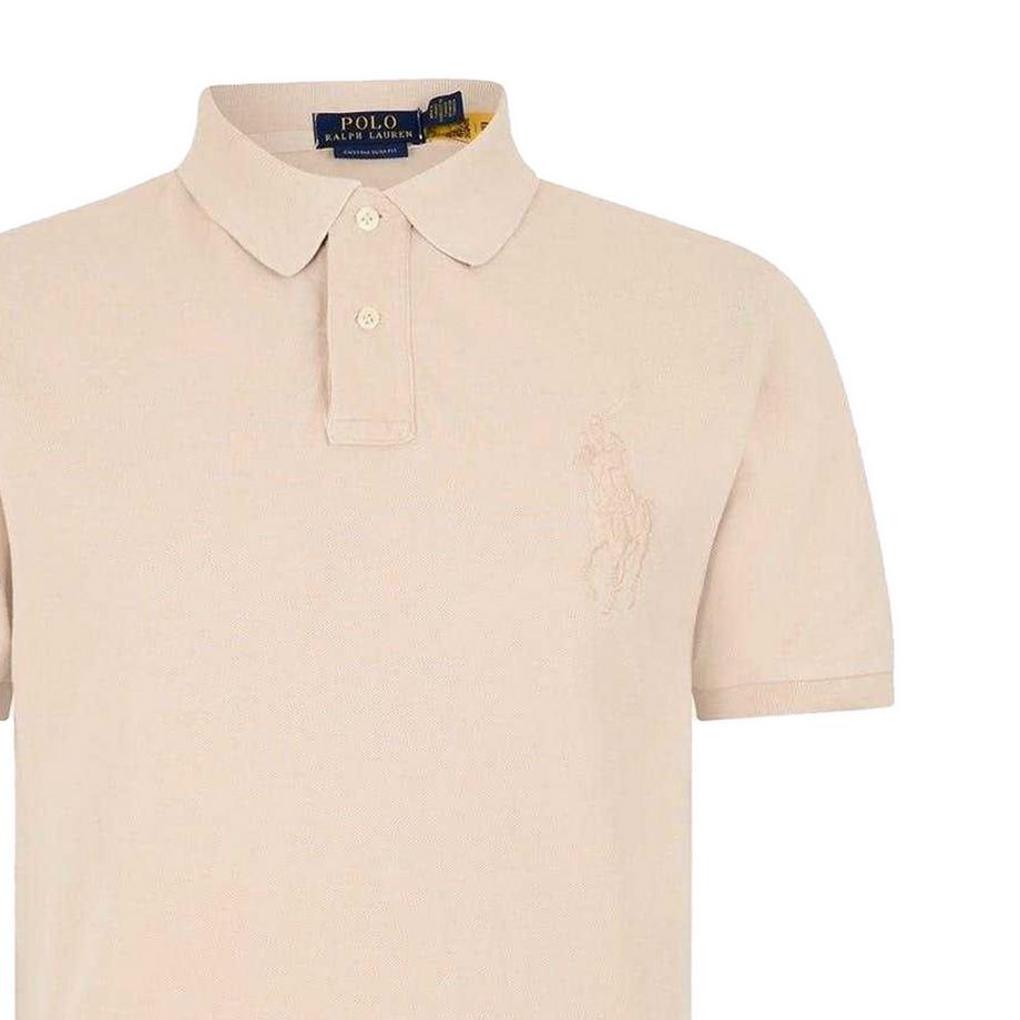 Ralph Lauren Maglietta Polo Aderente Maniche Corte  