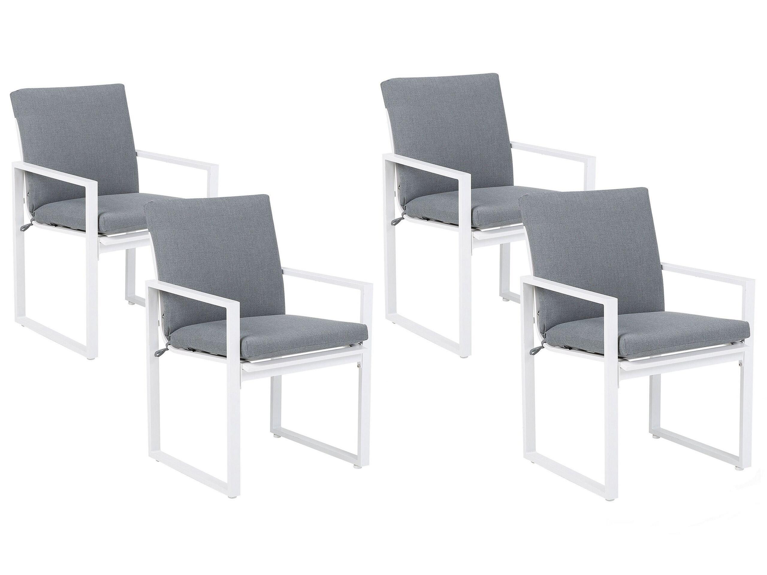 Image of Set mit 4 Stühlen aus Polyester Modern PANCOLE Set mit 4 Stühlen aus Polyester Modern PANCOLE