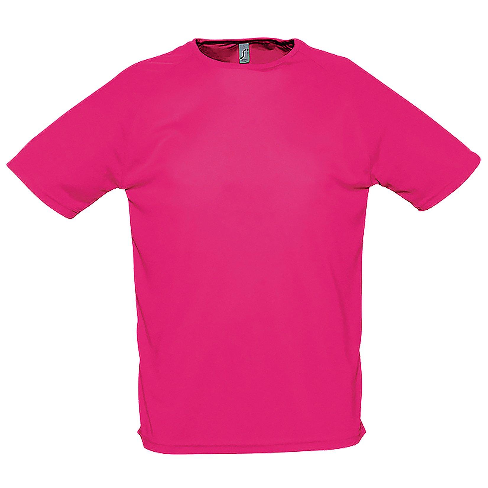 Image of Sporty Performance Tshirt, Kurzarm, Rundhals Herren Pink 3XL