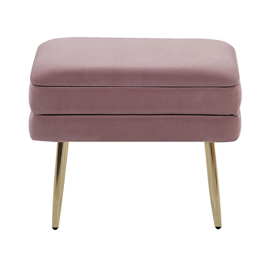 Beliani Truhenbank aus Samtstoff Modern ODESSA  