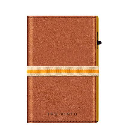 Tru Virtu  Portefeuille Click & Slide Strap Cross Caramba Brown Sahara/Gold 