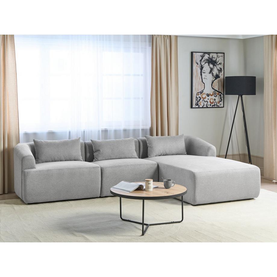Beliani Ecksofa aus Stoff  SVANSELE  