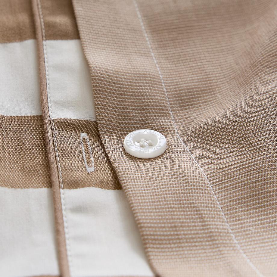 AM.PM Bleuenna Copripiumino Percalle a Righe  