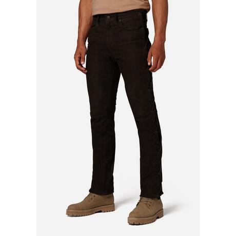 RICANO  Pantalon en cuir pour homme S/L RT-101, jean en cuir avec lacets - Aspect 5 poches en daim 