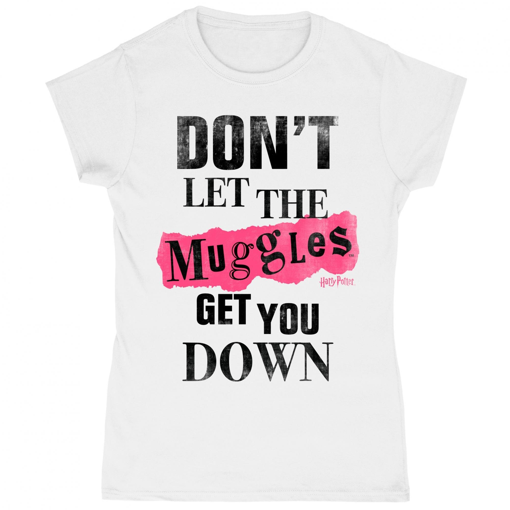 Image of Muggles Clippings Tshirt Damen Weiss M