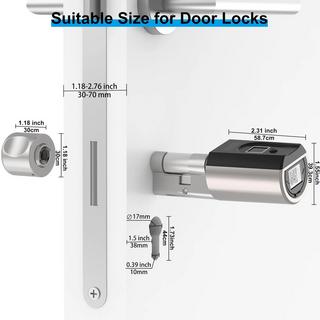 Welock SECBN51 Intelligenter Fingerabdruck-Türschlosszylinder (EU)  