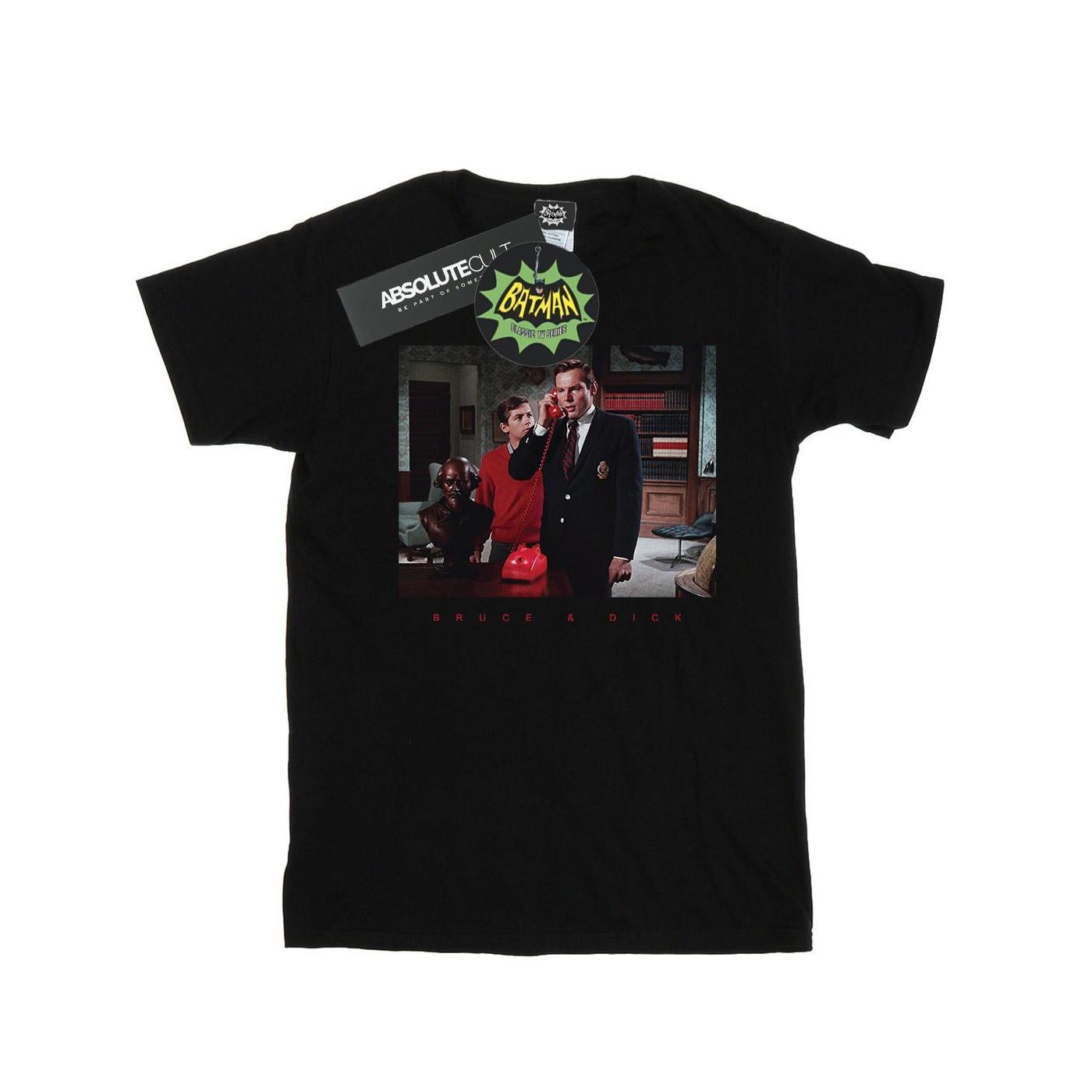 Image of Batman Tv Series Bruce & Dick Photo Tshirt Herren Schwarz XXL