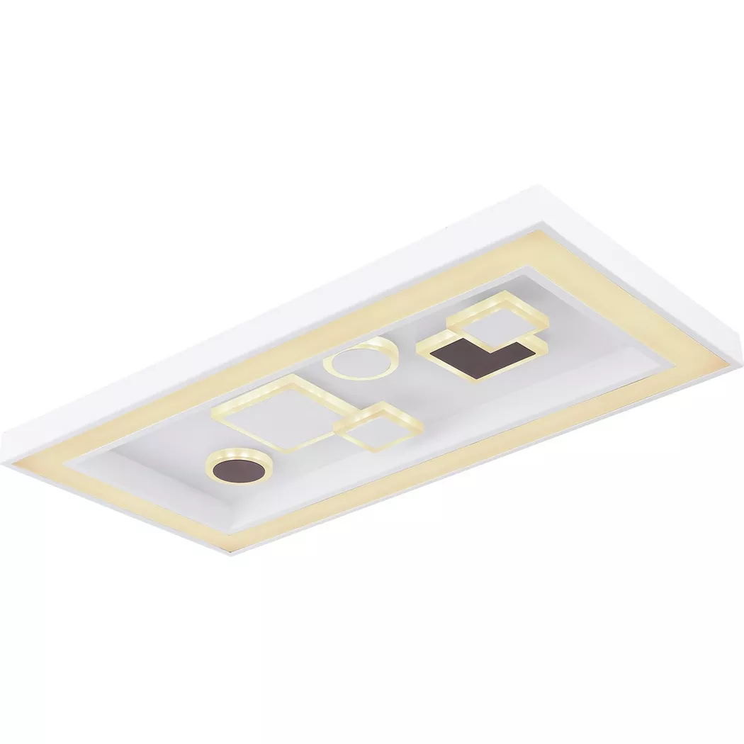 mutoni – Deckenleuchte Rabea Metall weiss LED 60×30, One Size, Multicolor