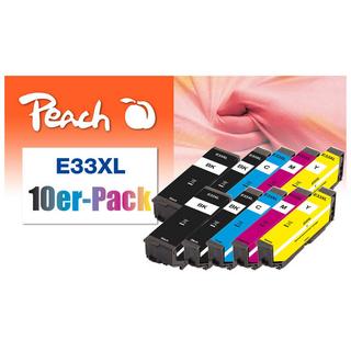 Peach  PI200-719 cartuccia d'inchiostro 10 pz Compatibile Resa elevata (XL) Nero, Magenta, Giallo, Ciano 