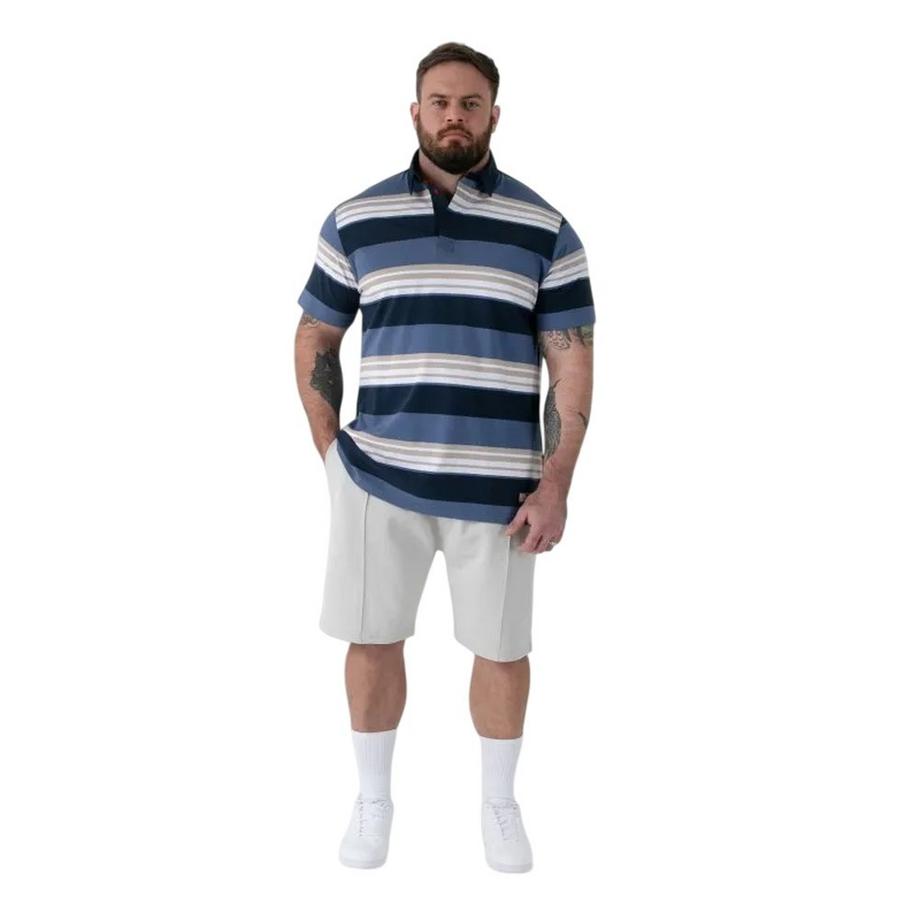 Duke Willis D555 Polo Rugby à Rayures Taille Grand  