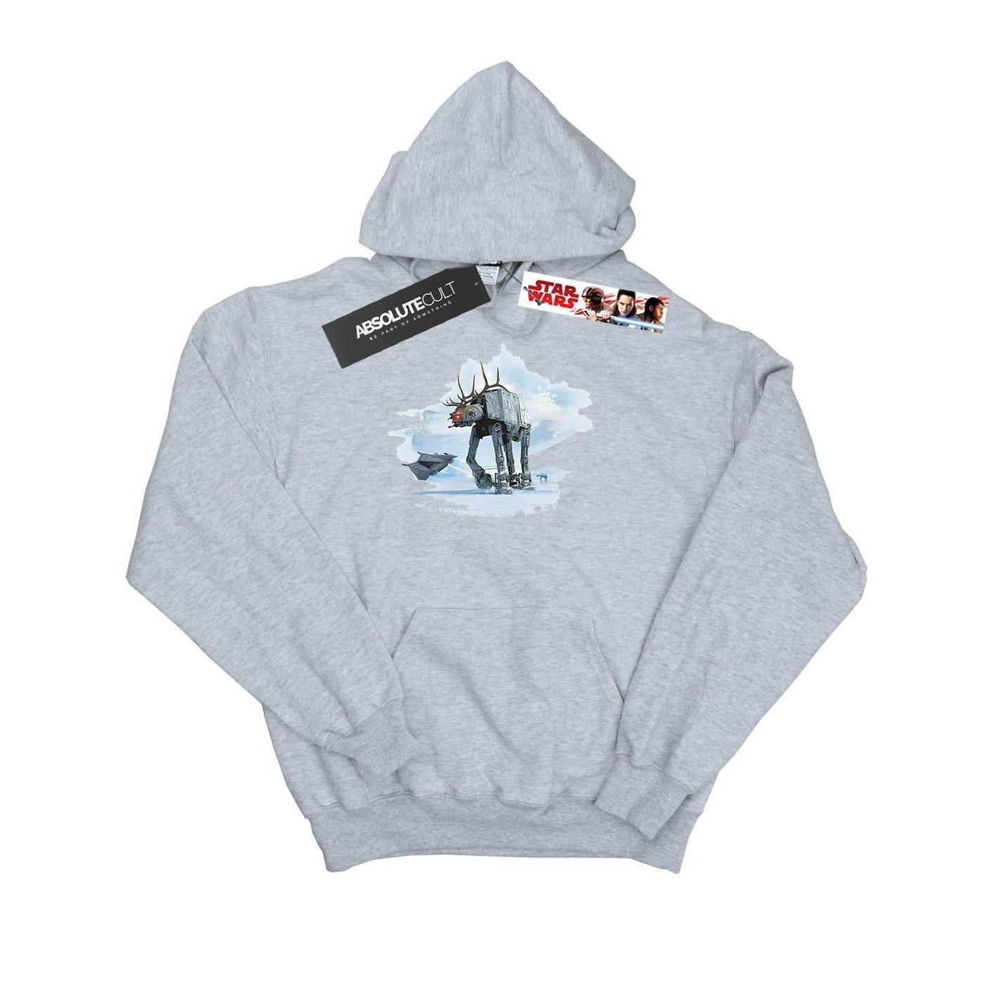 Image of Christmas Atat Reindeer Kapuzenpullover Damen Grau XXL