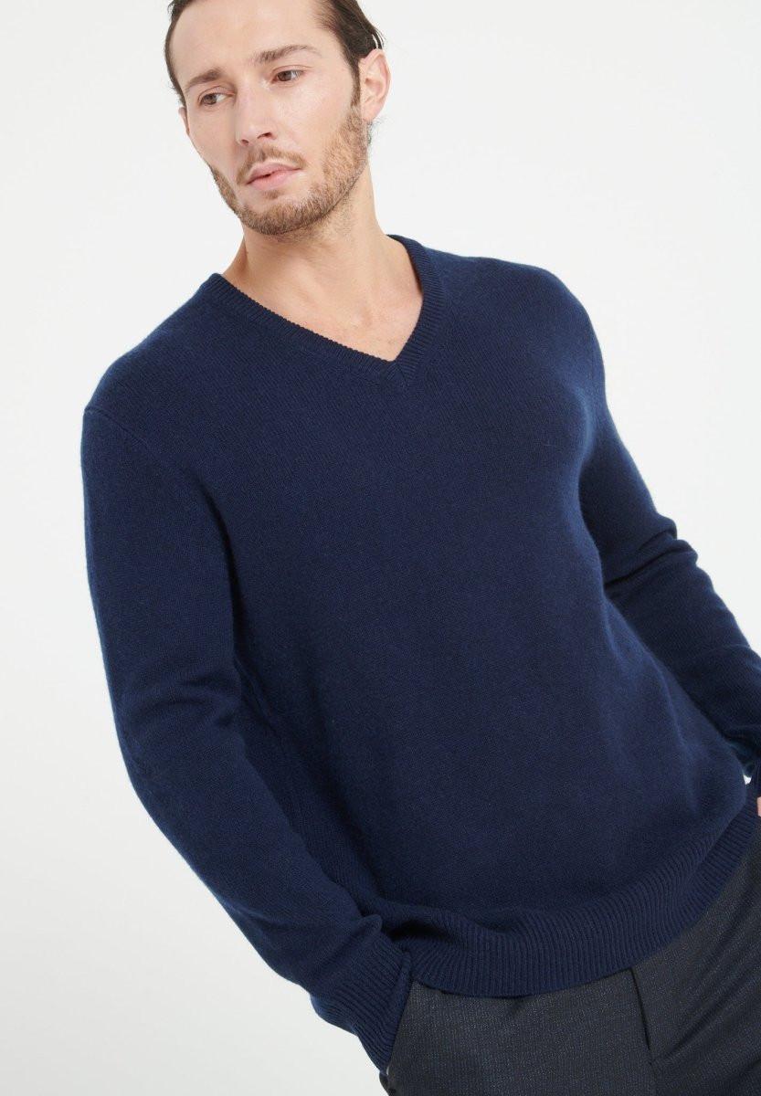 Studio Cashmere8  LUKE 13 Pull col V 4 fils - 100% cachemire 