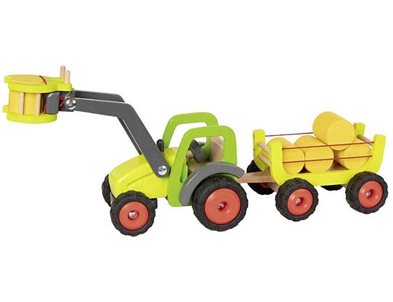 Image of Frontlader mit Heuwagen