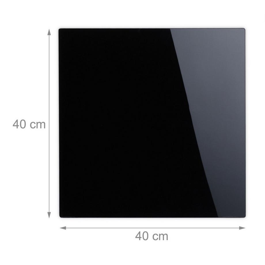 B2X  Tableau magnétique en verre noir 