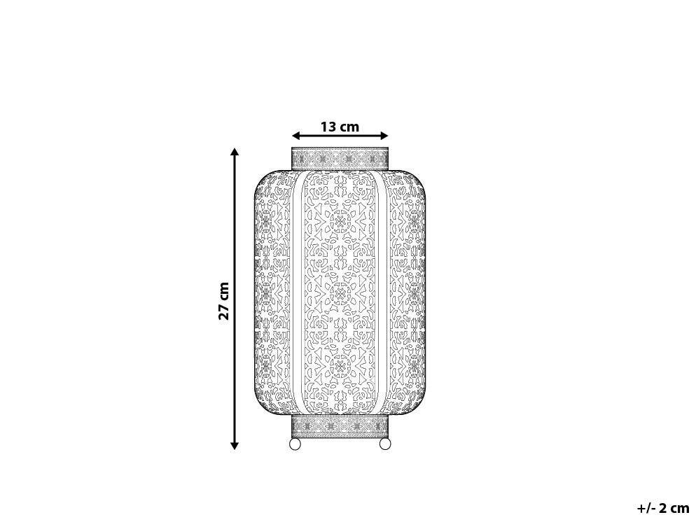 Beliani Lampada da tavolo en Metallo Boho SOMES  