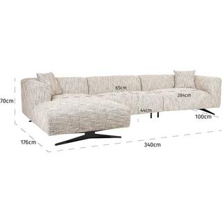 mutoni Ecksofa Hoxton 3-Sitzer trendy nature links  