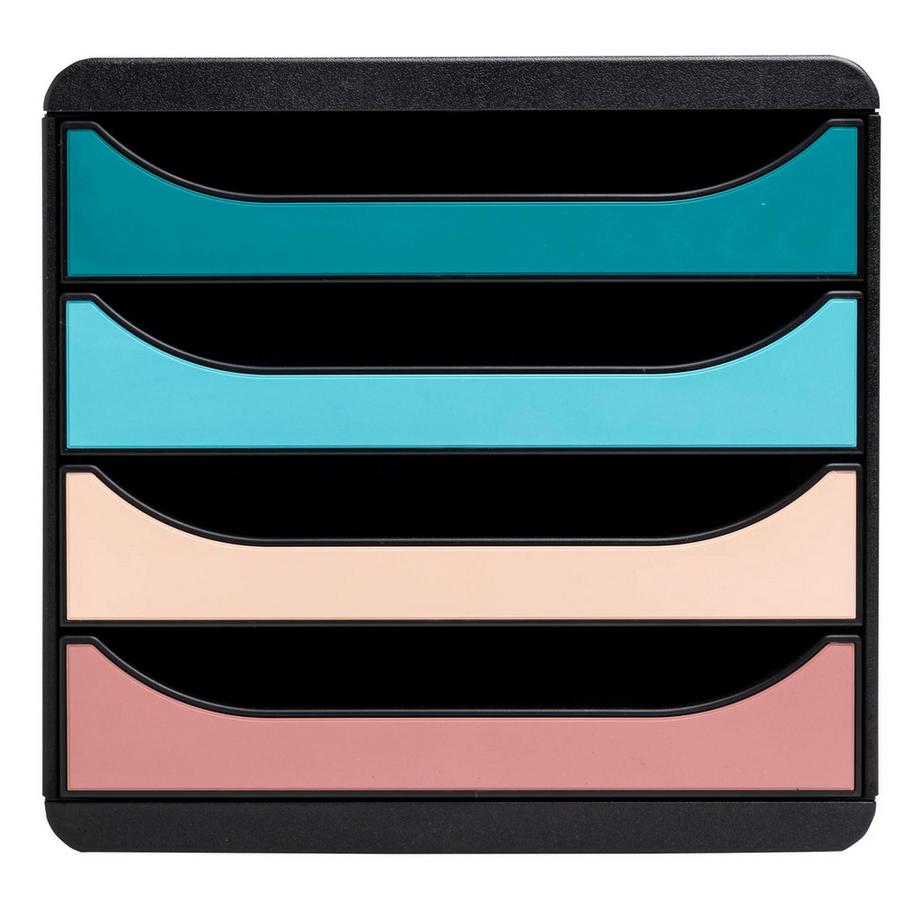 Exacompta Big Box, Schubladenbox mit 4 Schubladen, Skandi  