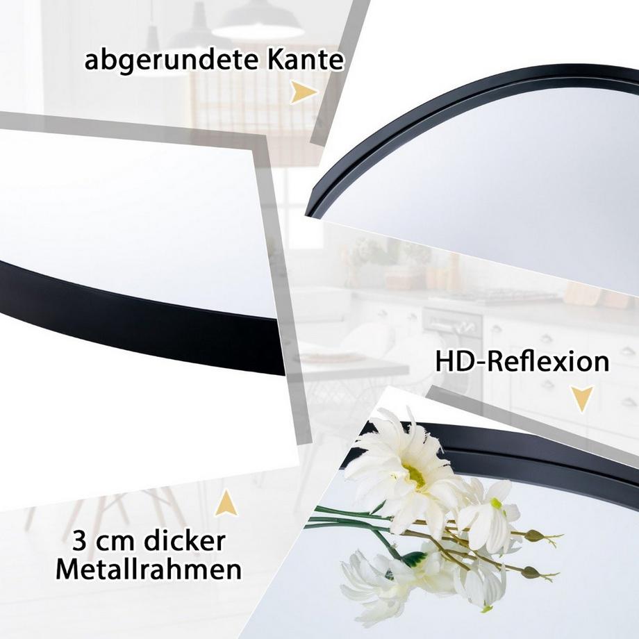 Northix Asymmetrischer Wandspiegel, HD  