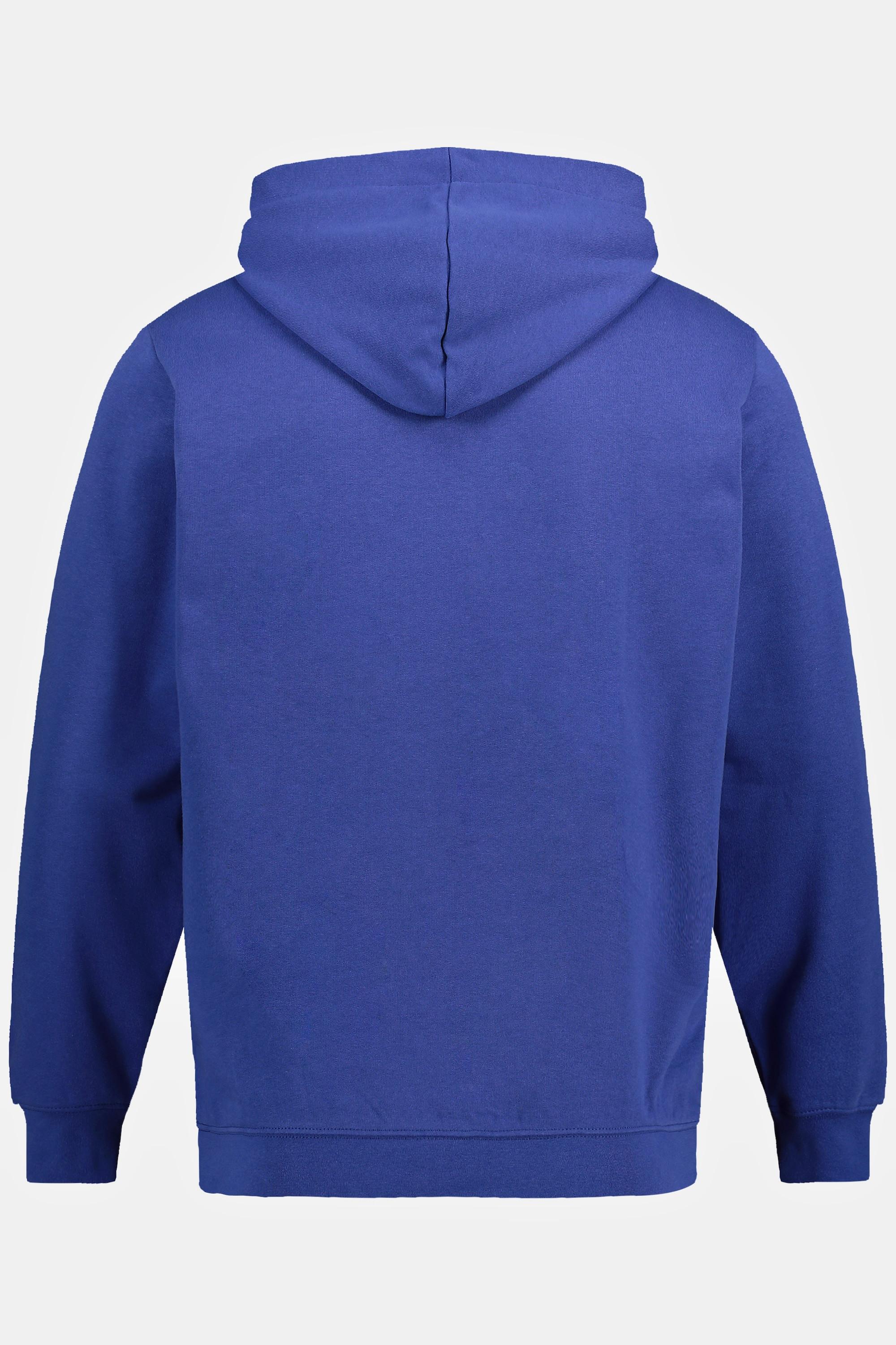 Sthuge  Maglia STHUGE con cappuccio, stampa sul petto e maniche lunghe blu 