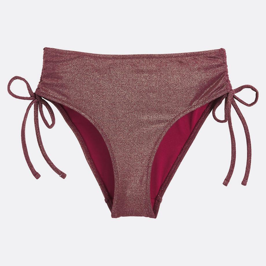 La Redoute Collections Bas de maillot de bain culotte haute en maille avec fibre métallisée  