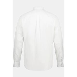 JP1880  Camicia da ufficio con vestibilità moderna, finissaggio EasyCare, collettino button-down e maniche lunghe bianco neve 