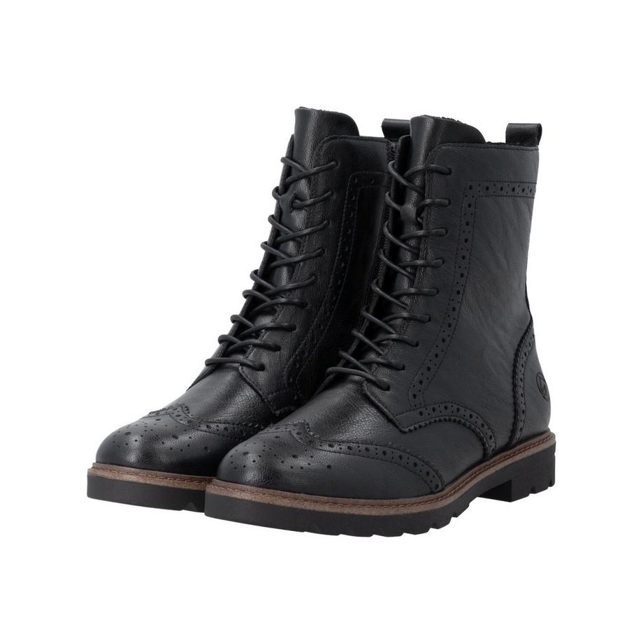 Remonte Schnürstiefelette mit Brogue Details  