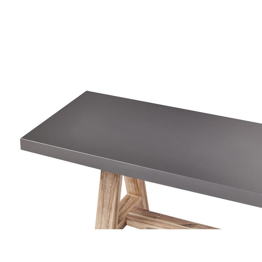 Beliani Banc de jardin en Fibre-ciment Industriel TONNARE  