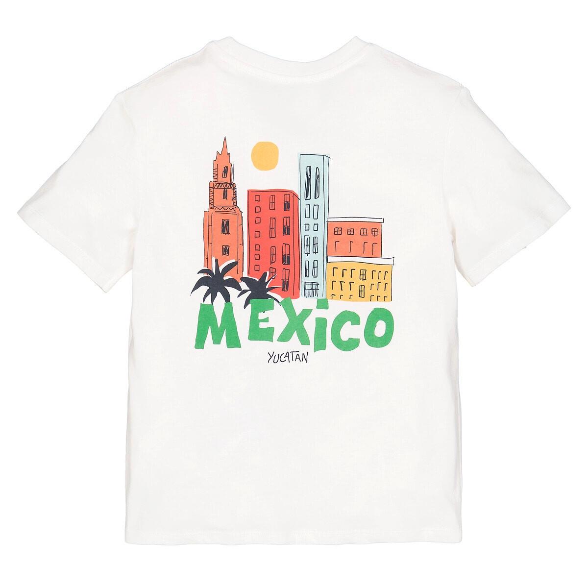 La Redoute Collections  Kurzärmeliges T-Shirt mit Mexico-Print 