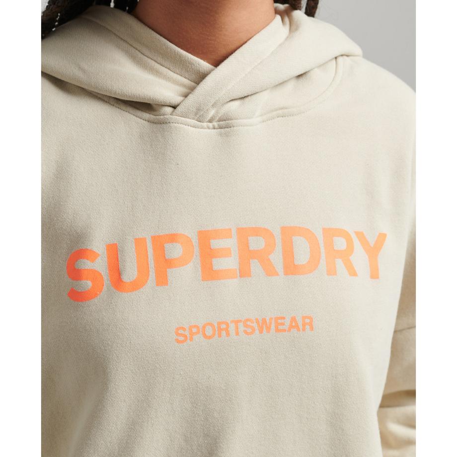Superdry  Felpa corta da donna con cappuccio Superdry Core Sport 
