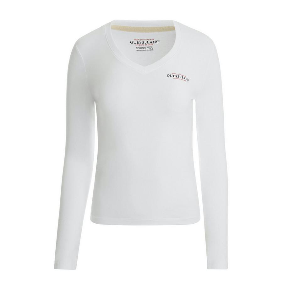 t-shirt sli a aniche lunghe col v ini aerica