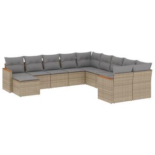 VidaXL set divano da giardino Polirattan  