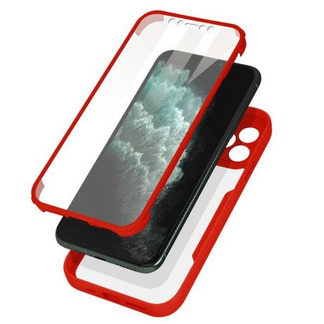 Avizar  Cover 360° iPhone 11 Pro rosso 