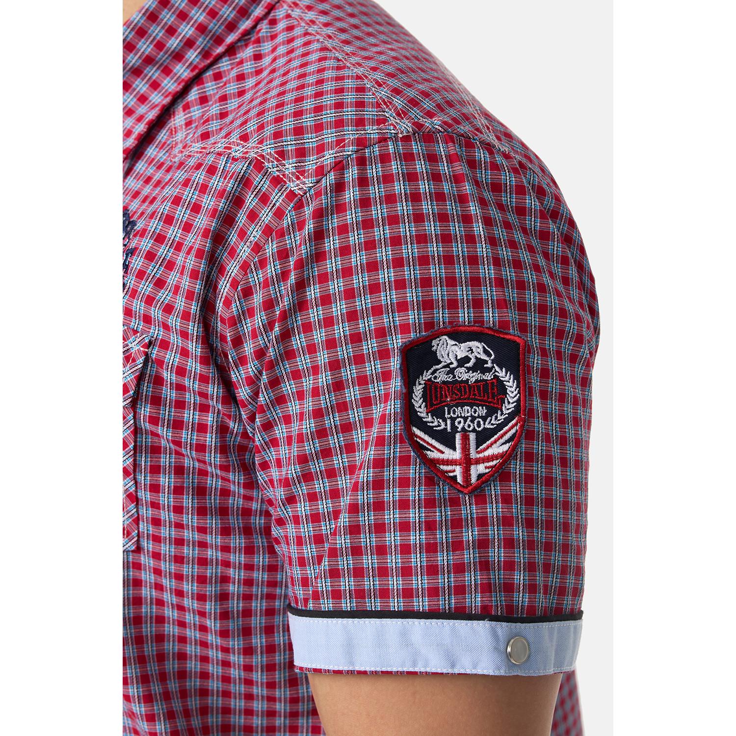 LONSDALE Hed Berny Camicia Maniche Corte Vestibilità Aderente  