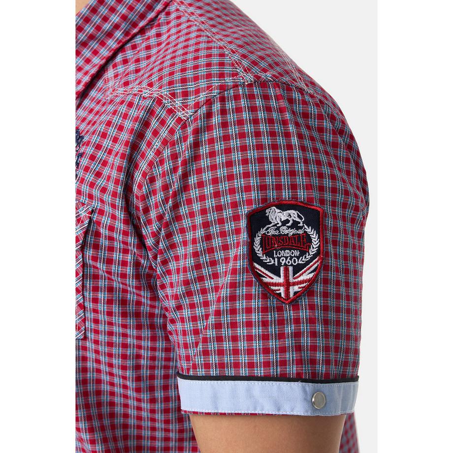 LONSDALE Hed Berny Camicia Maniche Corte Vestibilità Aderente  