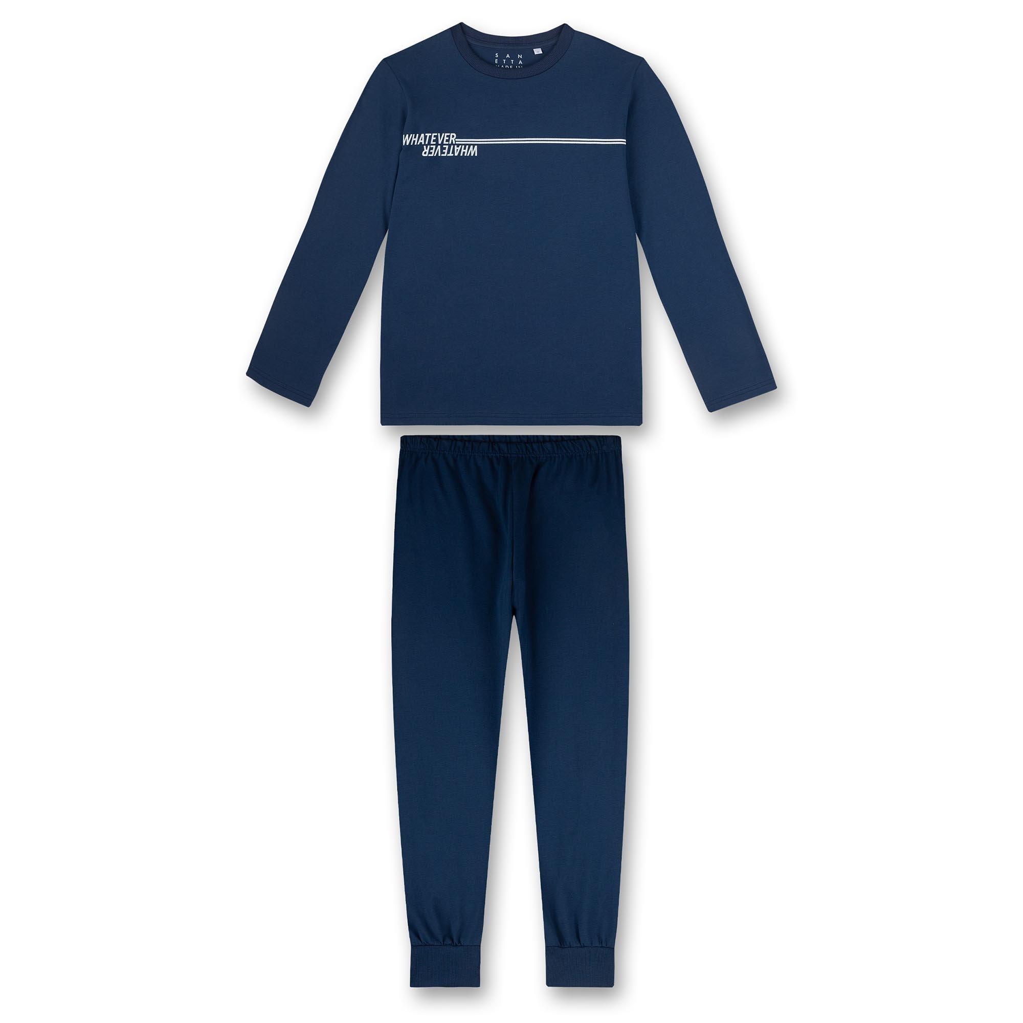 Image of Pyjama Bequem Sitzend Unisex Blau 176