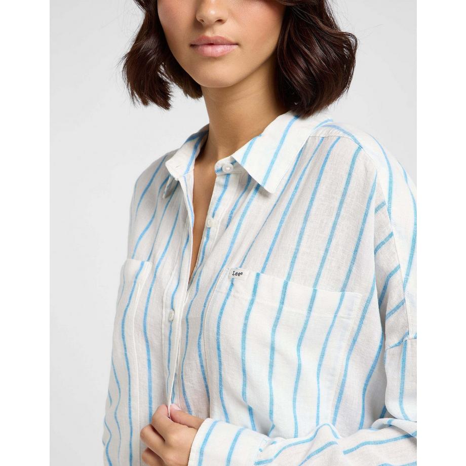 Lee Mini-robe chemise rayée coupe décontractée  