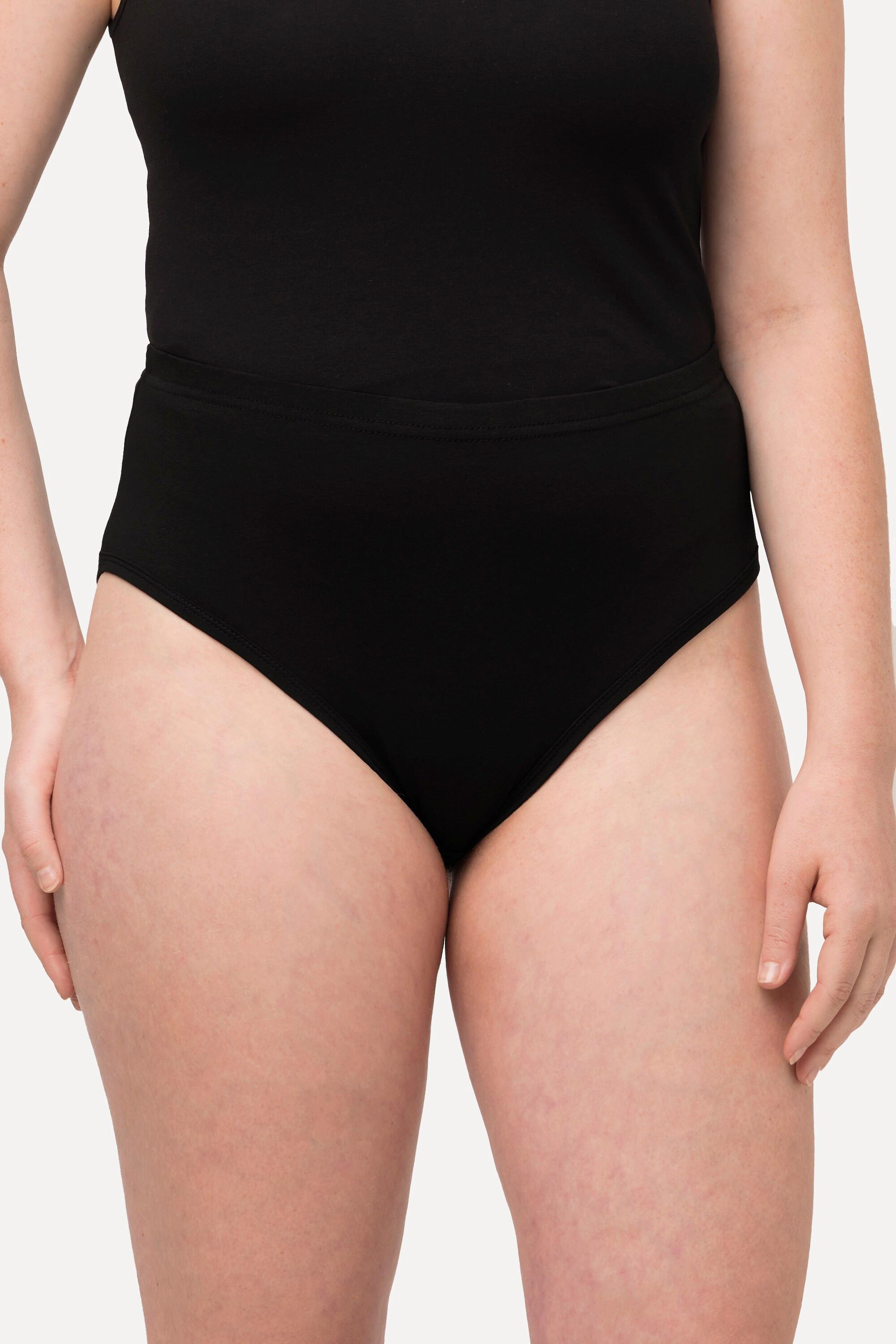 Ulla Popken Slip 2 Pezzi Cotone Biologico Tinta Unita  