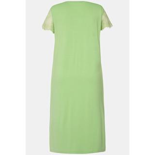 Ulla Popken Camicia da notte Pizzo Scollo a Girocollo Mezze Maniche  