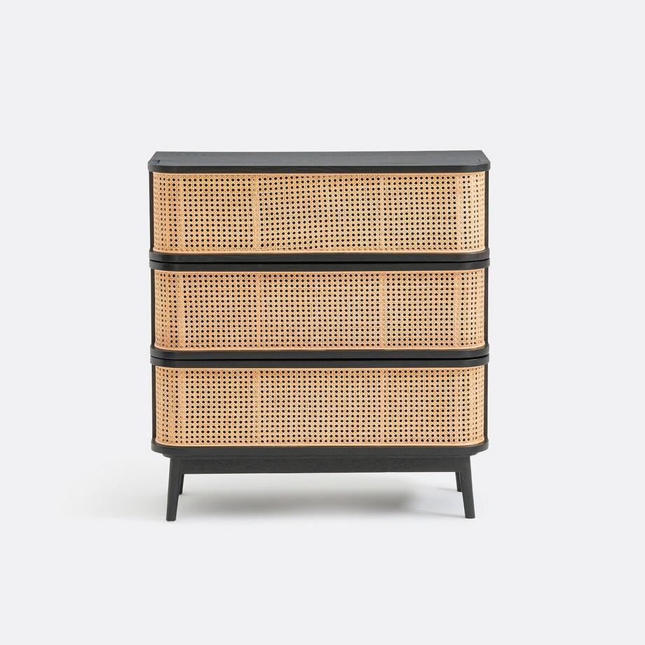 La Redoute Intérieurs Commode 3 tiroirs en cannage Laora  