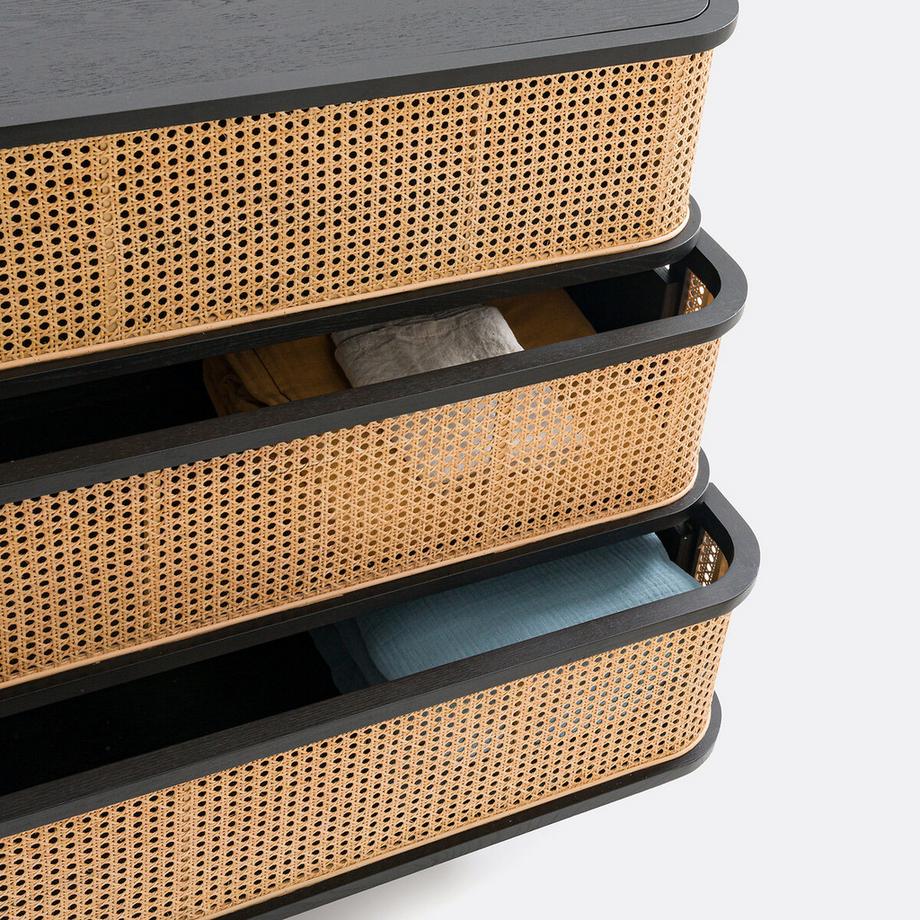 La Redoute Intérieurs Commode 3 tiroirs en cannage Laora  