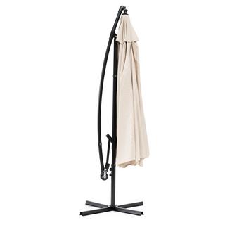 B2X Großer Gartenschirm mit Ausleger, faltbar, 3 m,, 6 Streben  